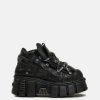 Footwear * | Vetements New Rock Platform Sneakers In Black