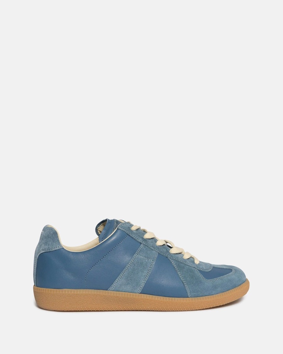 Footwear * | Maison Margiela Replica Sneakers In Pastel Blue