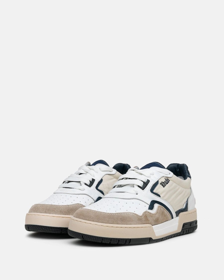 Footwear * | Rhude Racing Sneakers In White/Navy