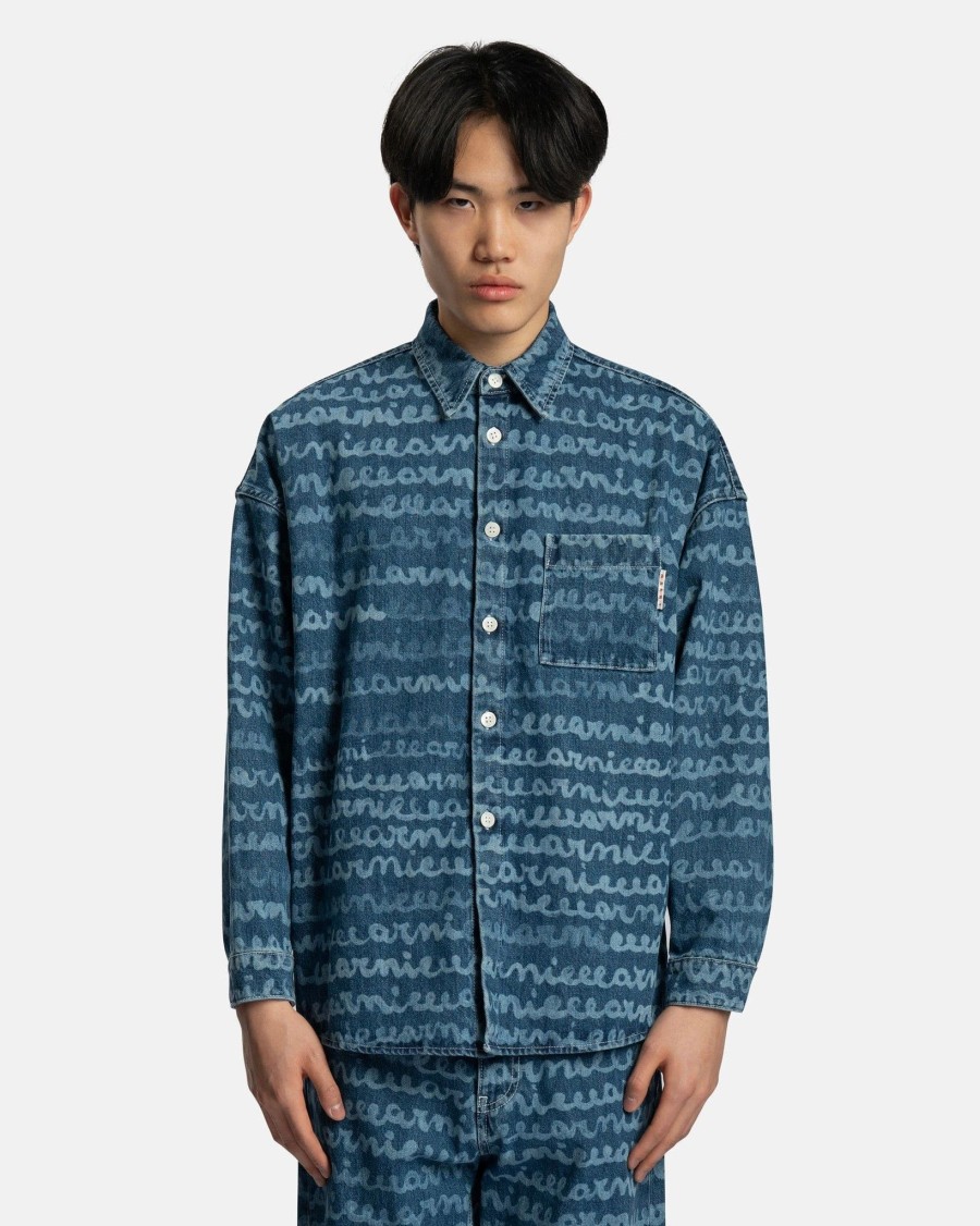 T-Shirts * | Maremarni Denim Shirt In Ocean