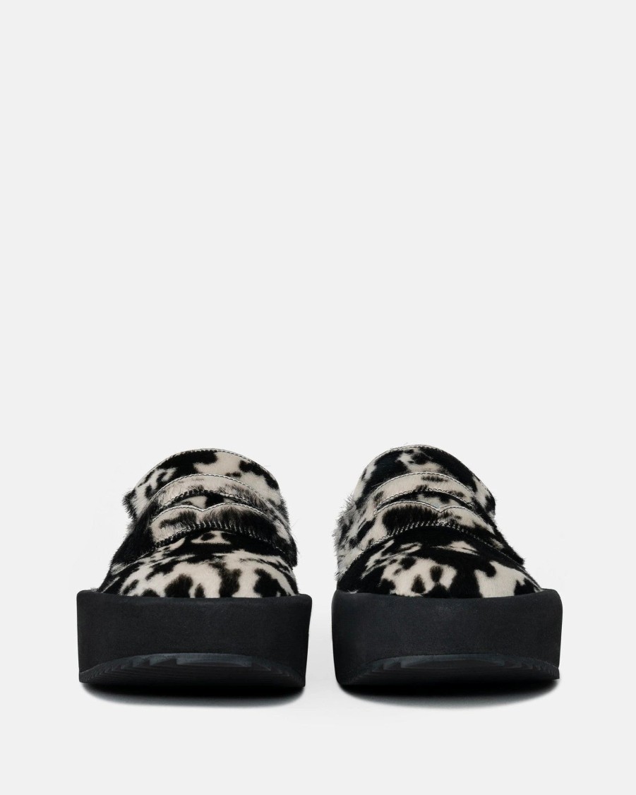 Footwear * | Dries Van Noten Platform Slip On Loafers In Black/White