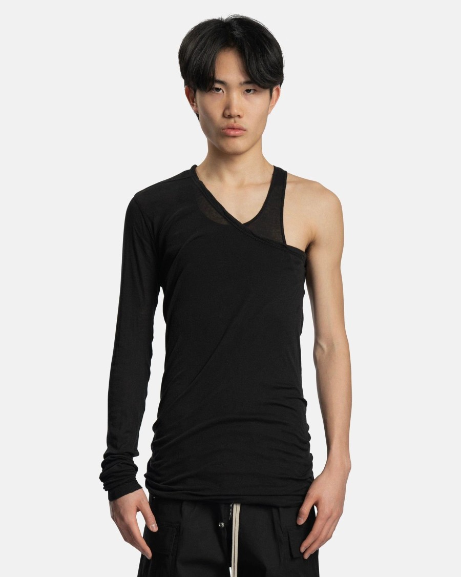 Tops * | Rick Owens Ziggy Banana Tank In Black