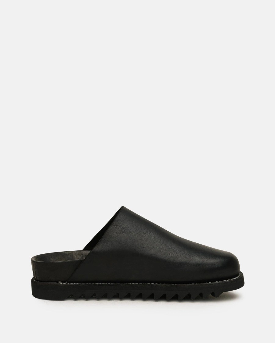 Footwear * | Guidi Brk05 Full Grain Leather Mule In Black