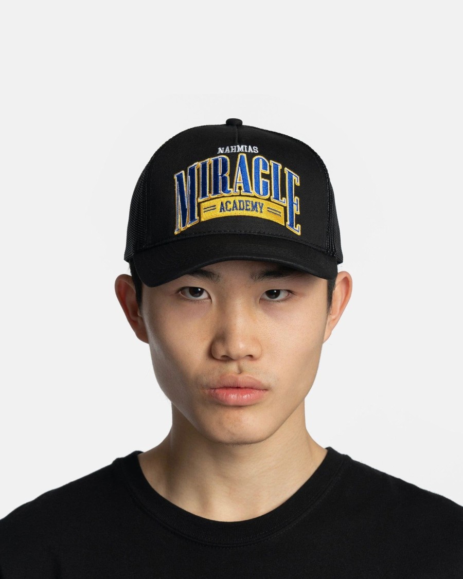 Accessories * | Nahmias Miracle Academy Varsity Trucker Hat In Navy