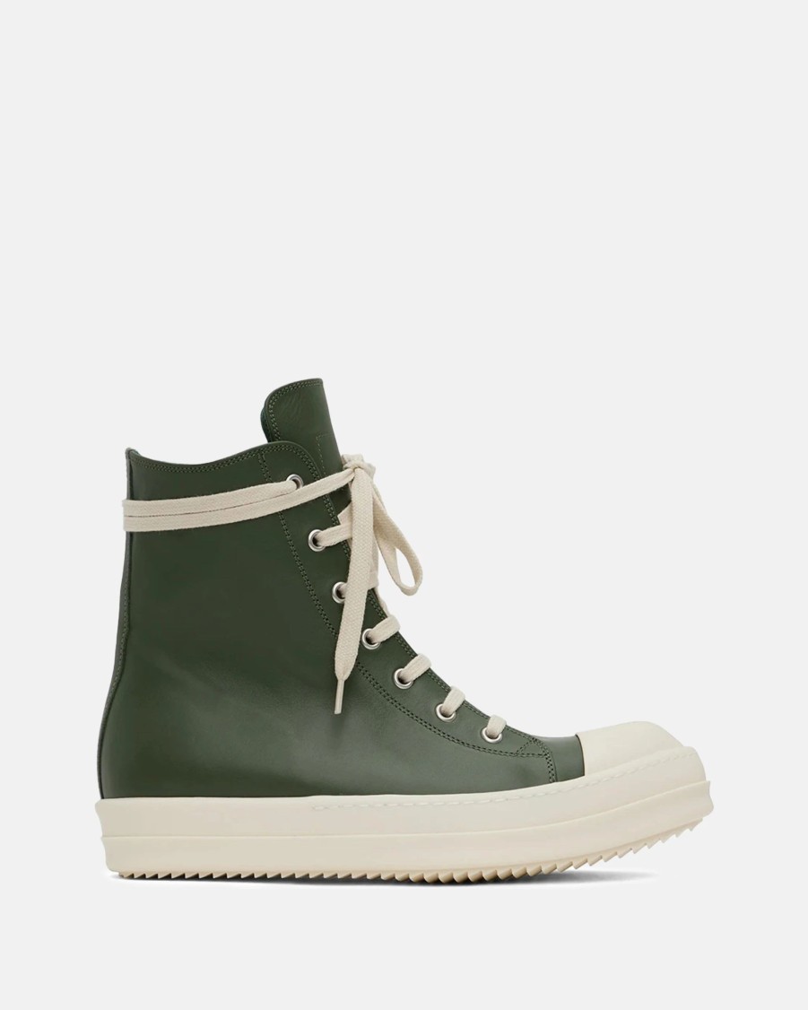 Footwear * | Rick Owens Ramones In Moss/Milk