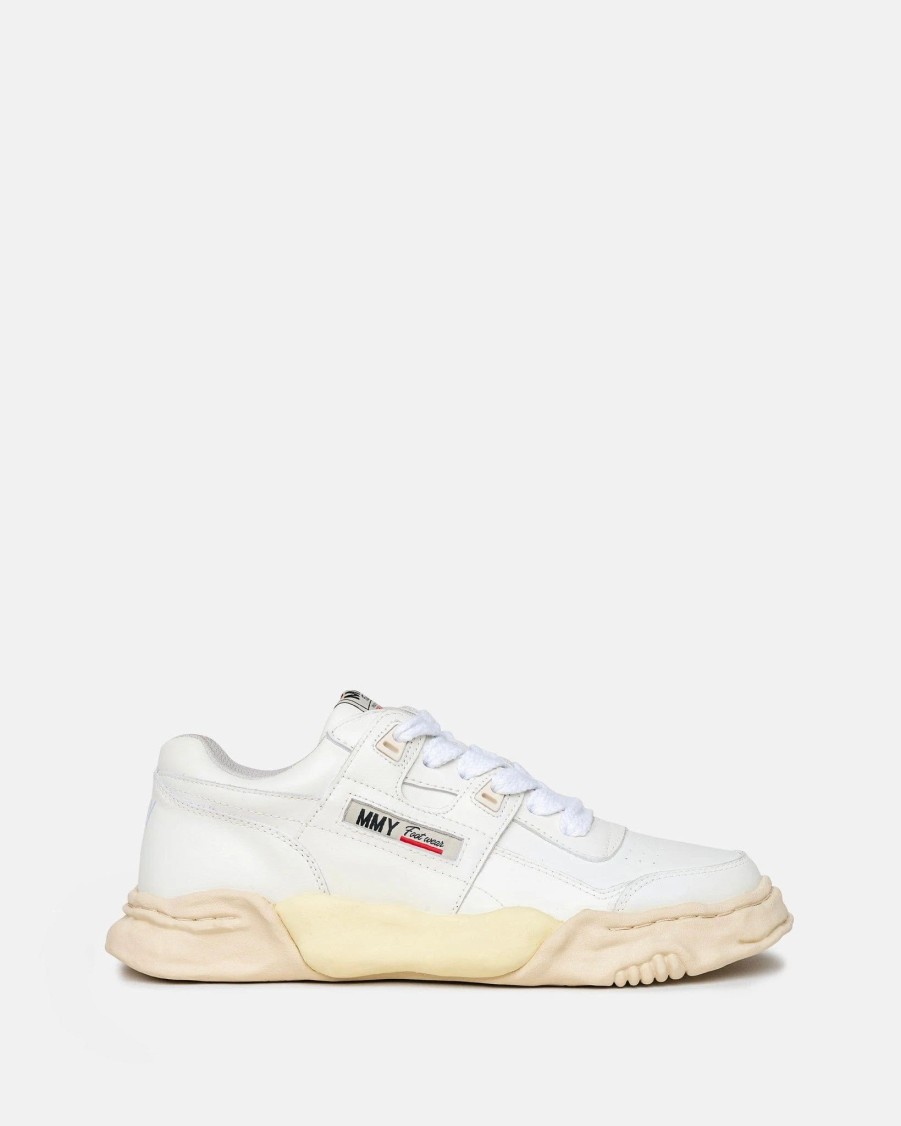 Footwear * | Maison Mihara Yasuhiro Parker Leather Low Top In White