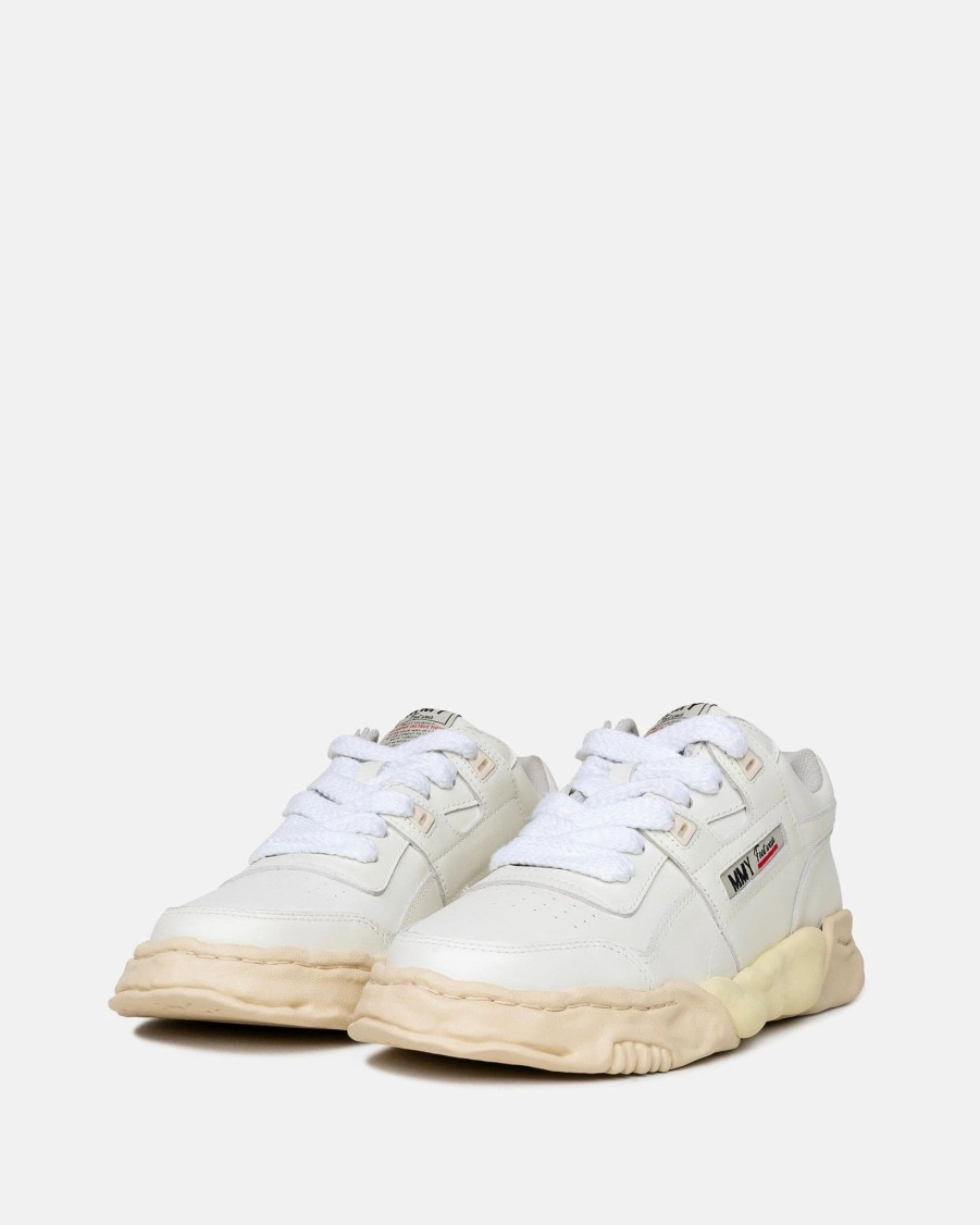 Footwear * | Maison Mihara Yasuhiro Parker Leather Low Top In White