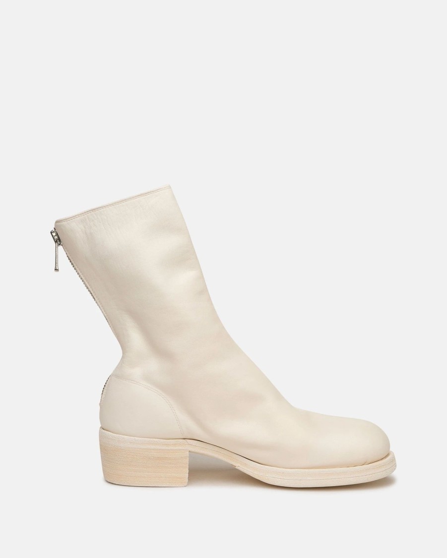 Footwear * | Guidi Ps05 Full Grain Boots In White