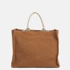 Accessories * | Marni Bey Tote Bag In Brown Raffia