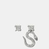 Accessories * | Misbhv Lilith Snake Asymmetric Earring In Silver