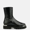 Footwear * | Peter Do Combat Boot In Black/Silver