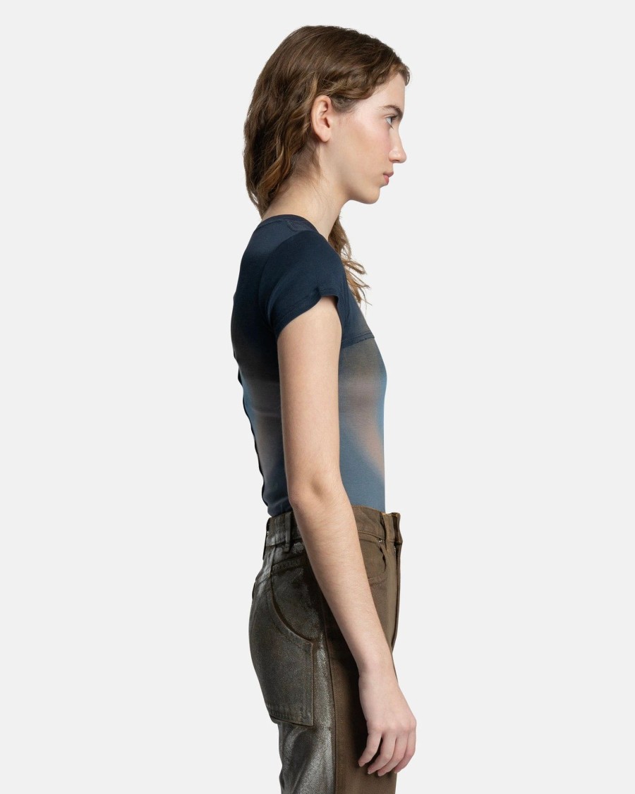 T-Shirts * | Eckhaus Latta Lapped Baby Tee In Glow