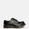 Footwear * | Comme Des Garcons Homme Deux Dr. Martens 9814 Smooth Leather Shoe In Black