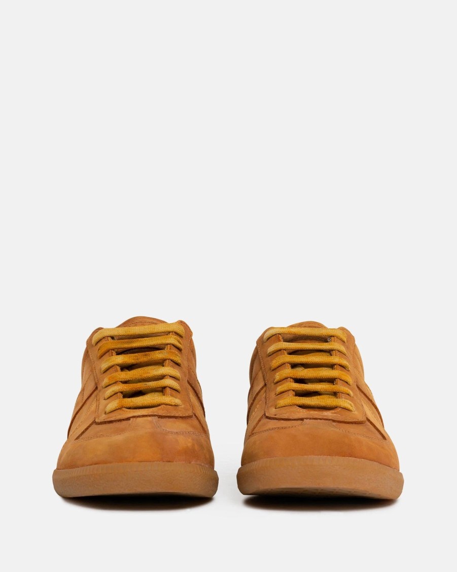 Footwear * | Maison Margiela Artist Recicla Replica Sneakers In Almond