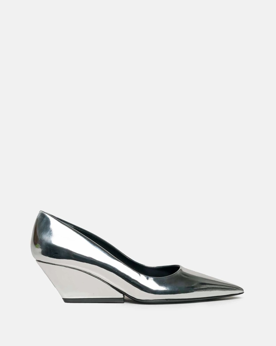 Footwear * | Marni 5.5 Pump Heel In Silver