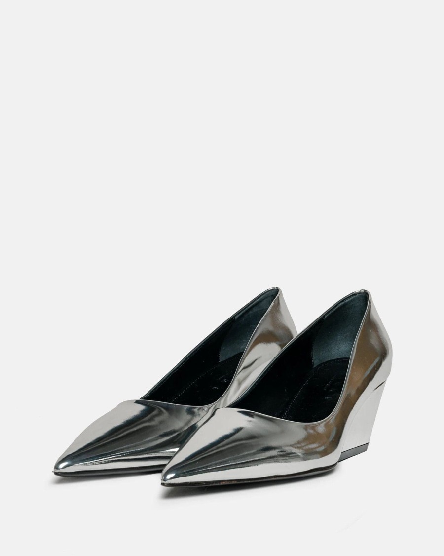 Footwear * | Marni 5.5 Pump Heel In Silver