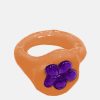 Accessories * | Blobb Lucky Charm Ring In Orange/Purple