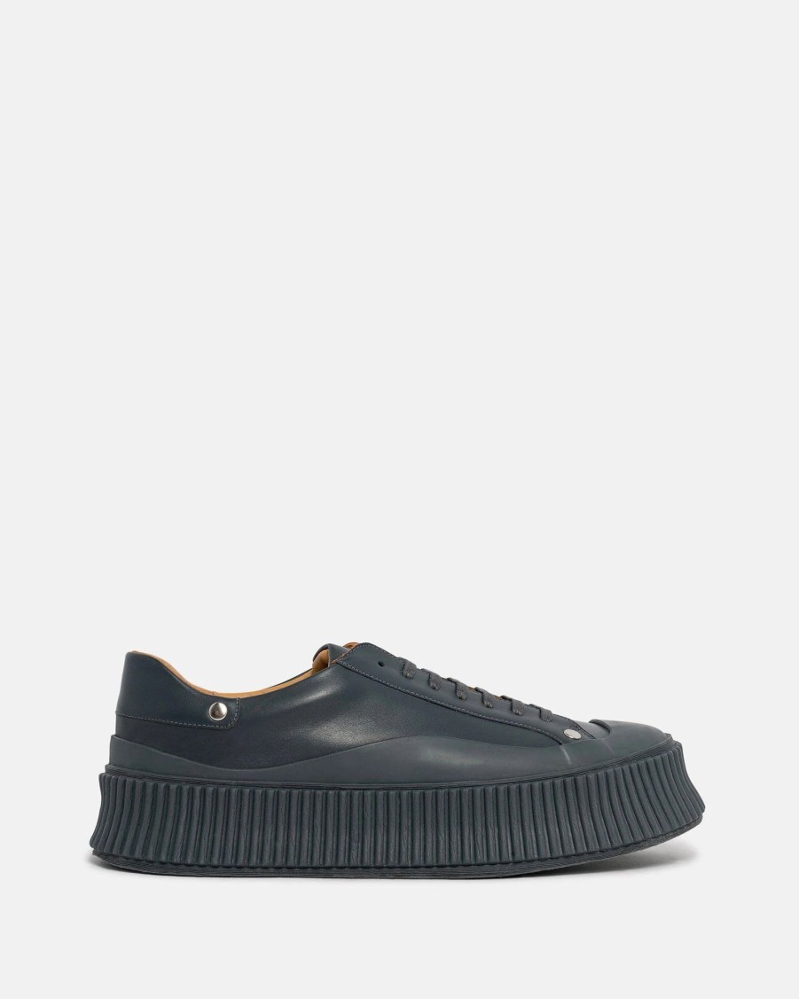 Footwear * | Jil Sander Rivet Sneakers In Fog