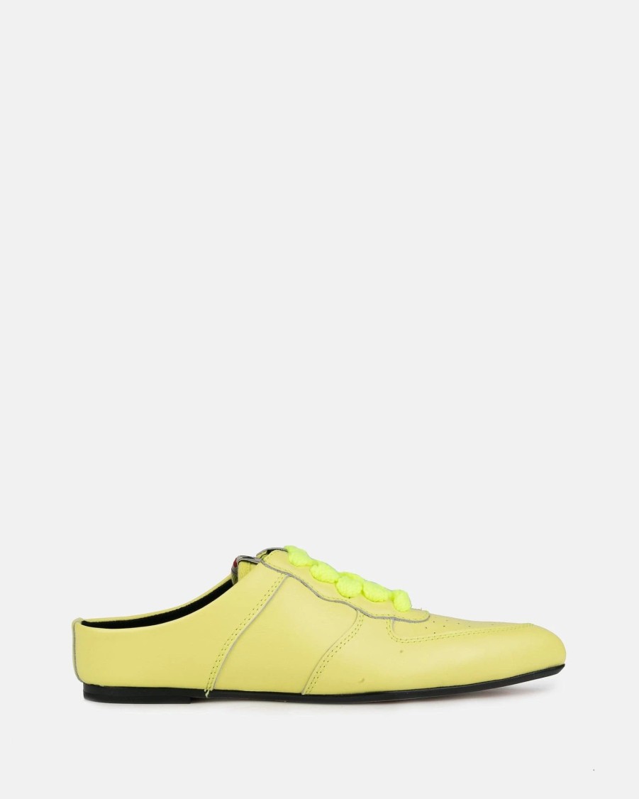 Footwear * | Maison Mihara Yasuhiro Leather Sandal Sneaker In Yellow