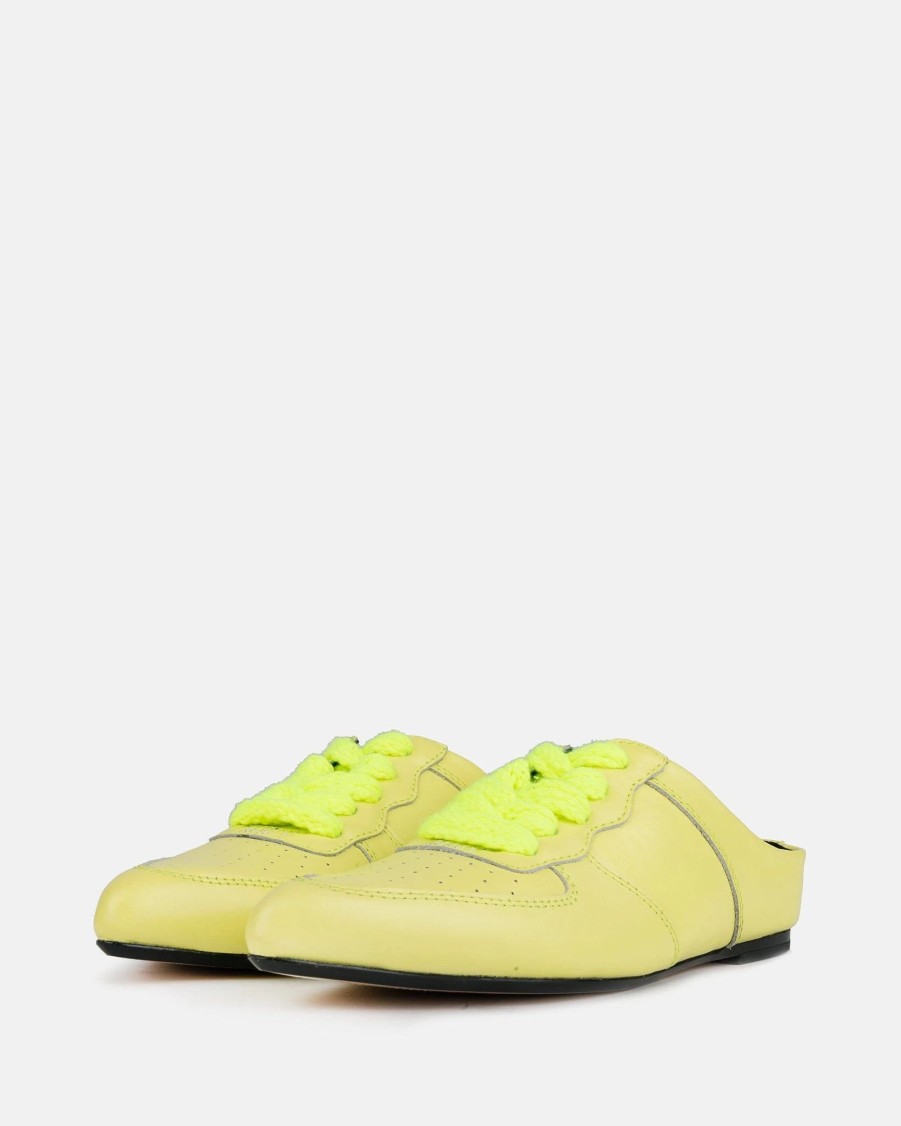 Footwear * | Maison Mihara Yasuhiro Leather Sandal Sneaker In Yellow