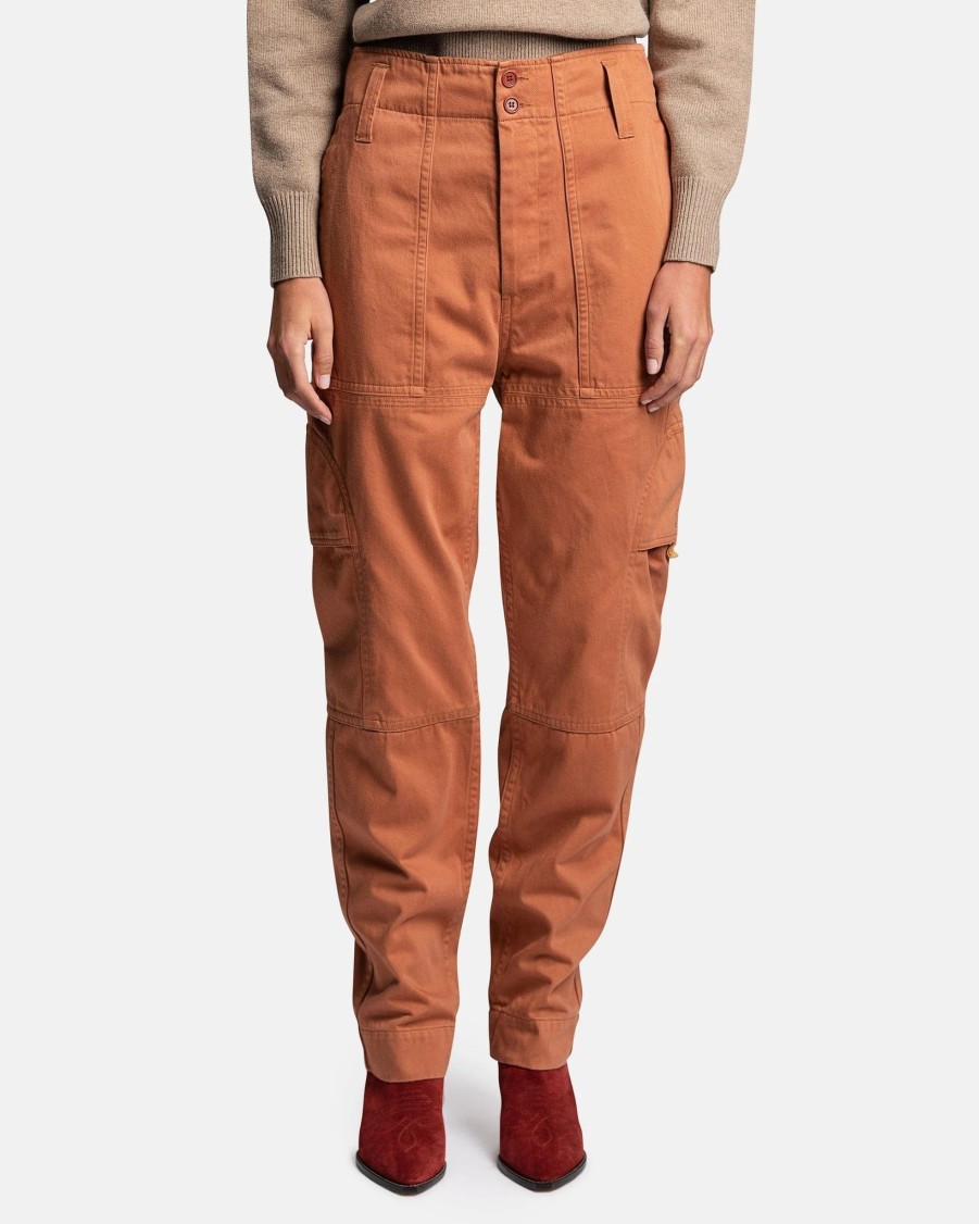 Pants * | Isabel Marant Etoile Samso Cargo Pants In Burnt Henna