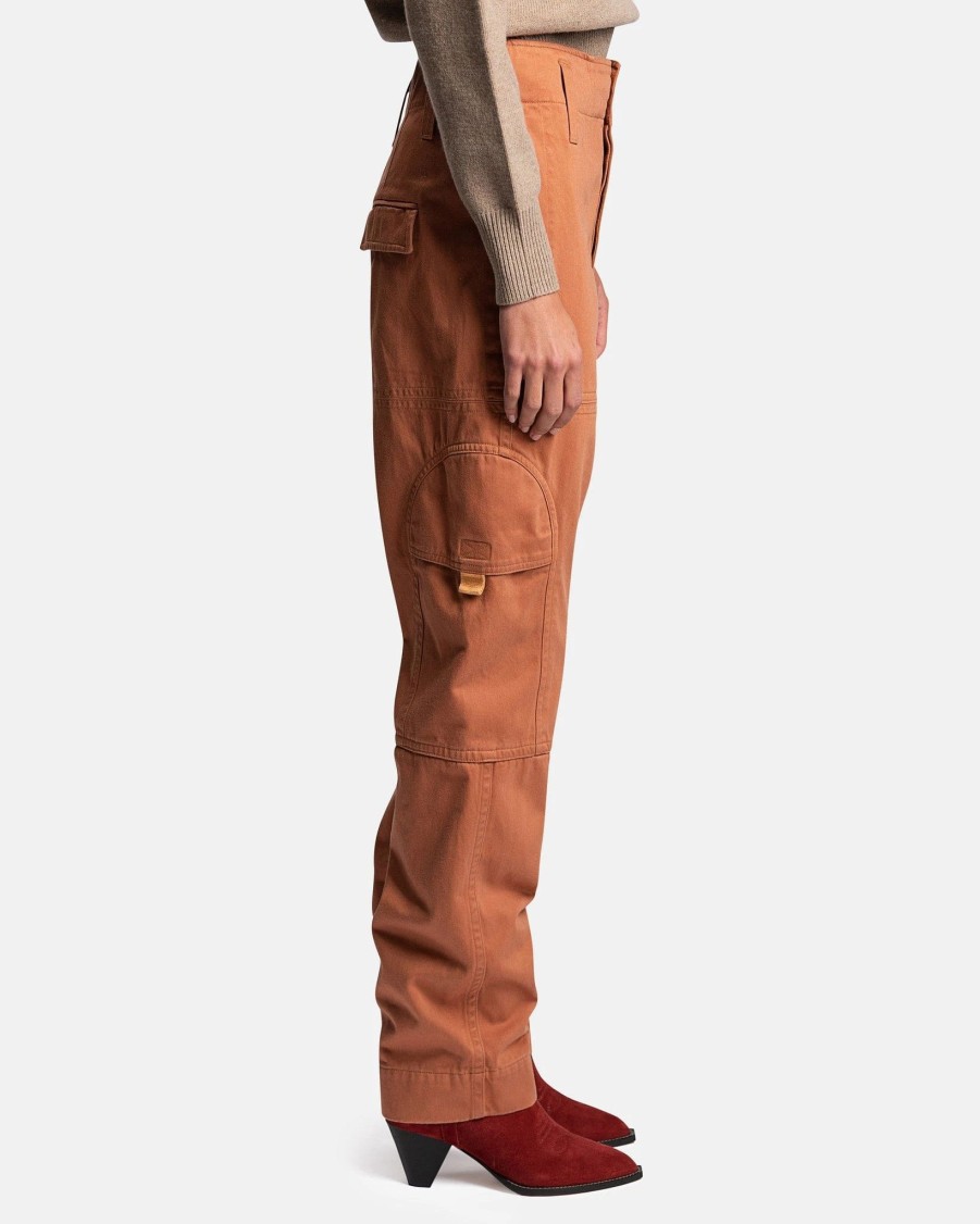 Pants * | Isabel Marant Etoile Samso Cargo Pants In Burnt Henna