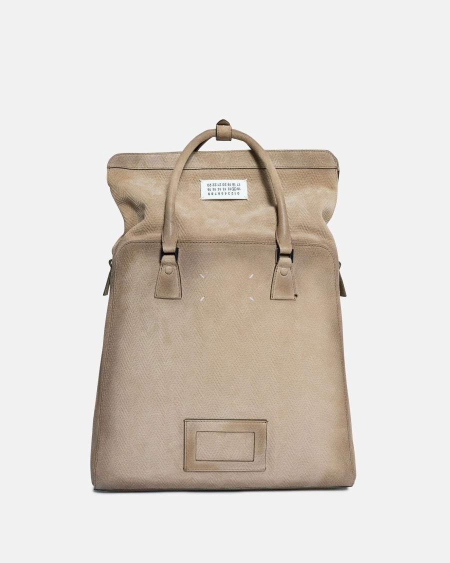 Accessories * | Maison Margiela Artist Recicla 5Ac Backpack In Chamois