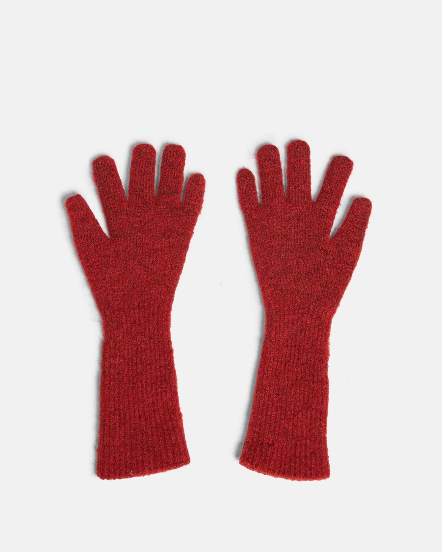 Accessories * | Paloma Wool Peter Knitted Gloves In Red