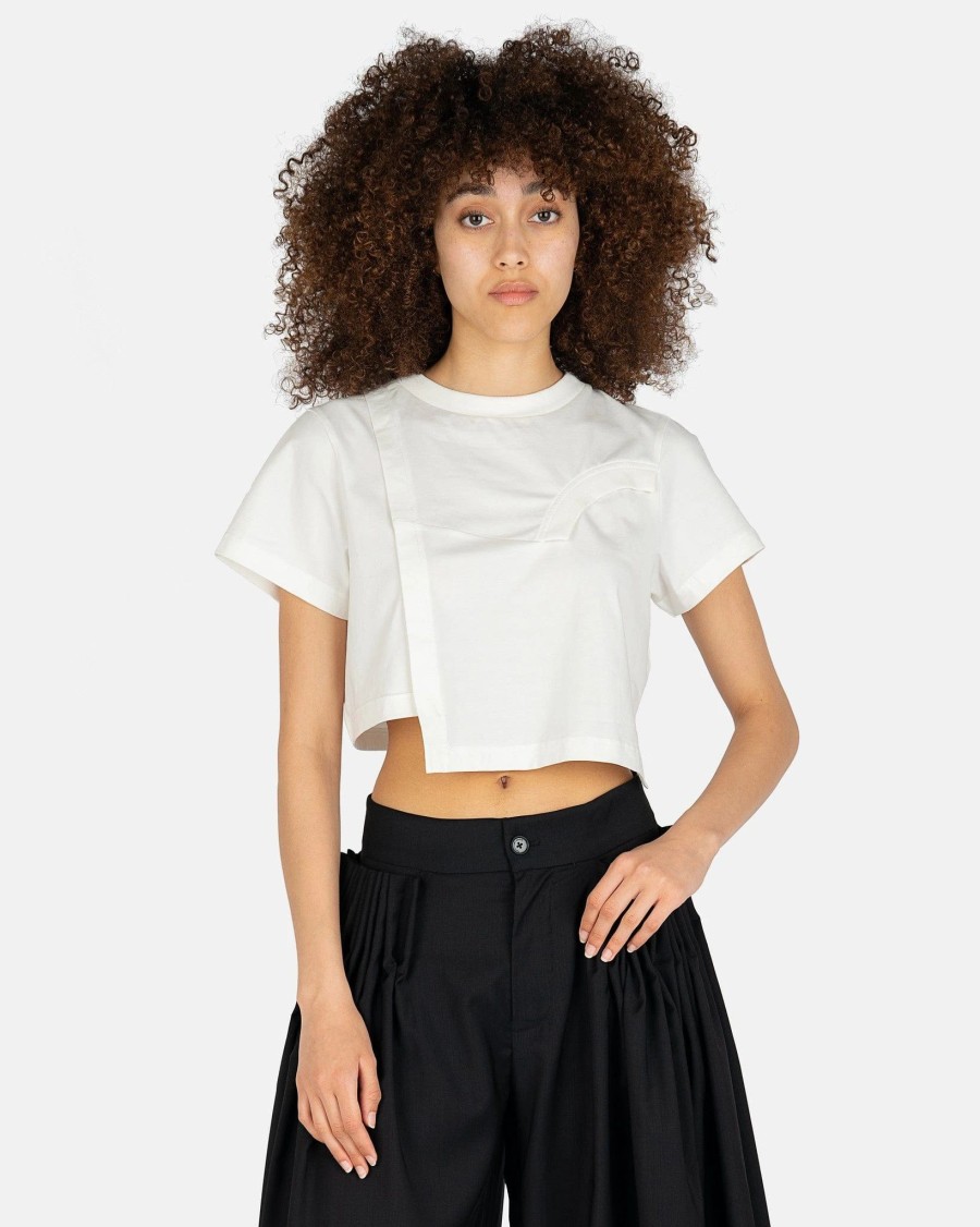 T-Shirts * | Feng Chen Wang Layered T-Shirt In White