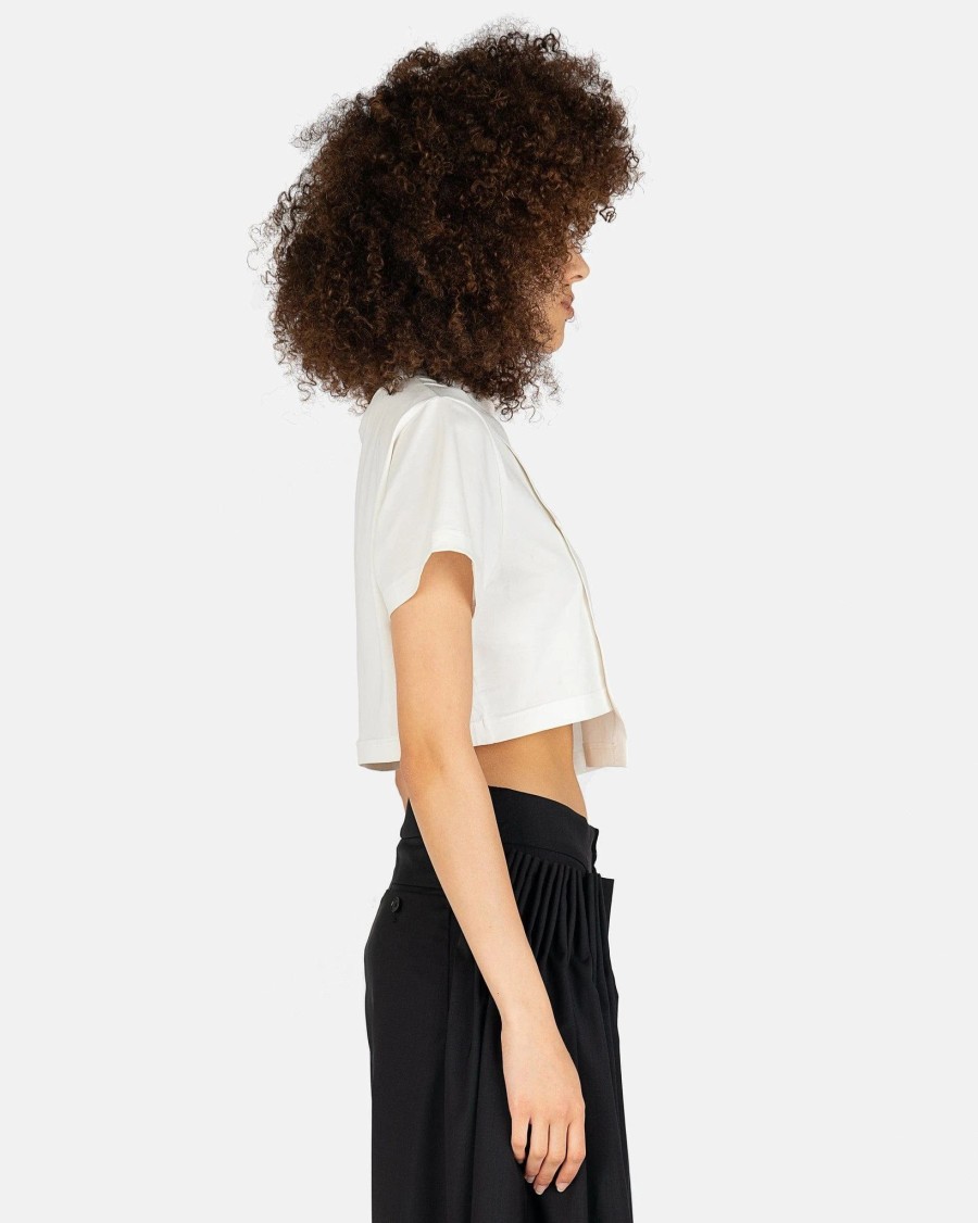 T-Shirts * | Feng Chen Wang Layered T-Shirt In White