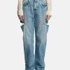 Pants * | Maison Margiela Cut-Out Jeans In Blue