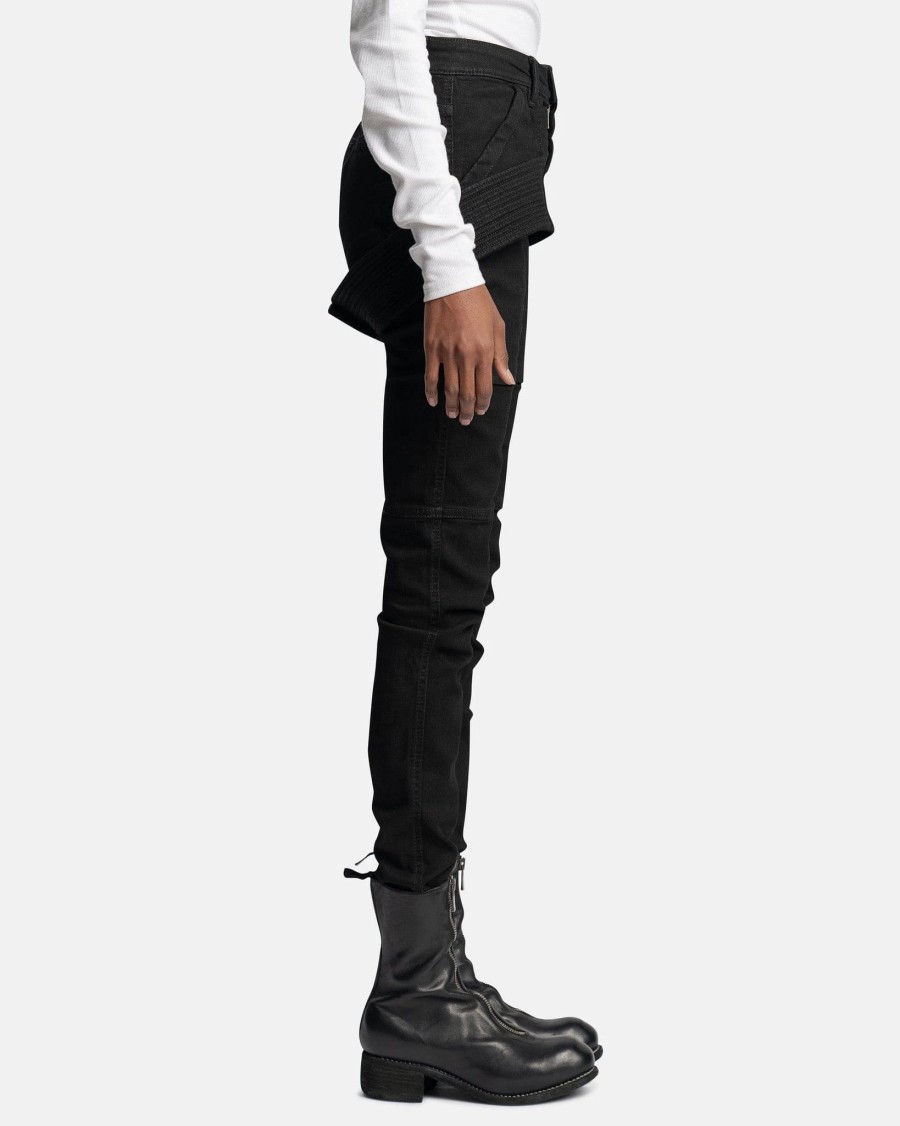 Pants * | Rick Owens Drkshdw Denim Creatch Pants In Black