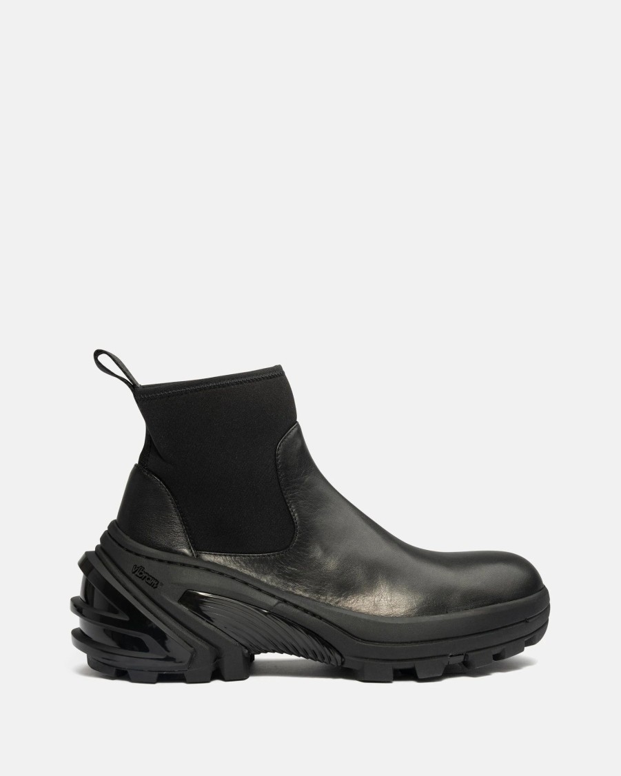 Footwear * | 1017 Alyx 9Sm Leather Mid Boot With Skx Sole In Black