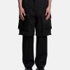 Pants * | Juun.J Double Layered Twill Nylon Pants In Black