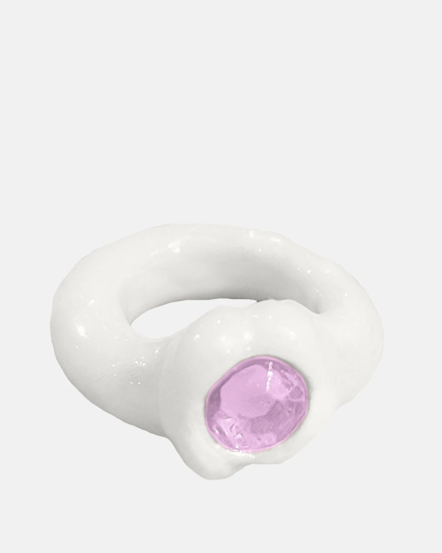 Accessories * | Og Blobb Ring In White/Pink