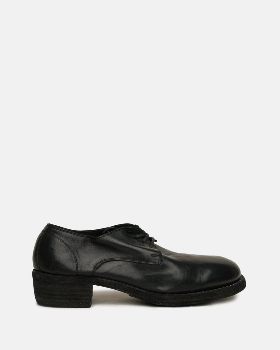 Footwear * | Guidi 792Z Full Grain Derby In Black