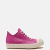 Footwear * | Rick Owens Python Low Ramones In Hot Pink/Milk