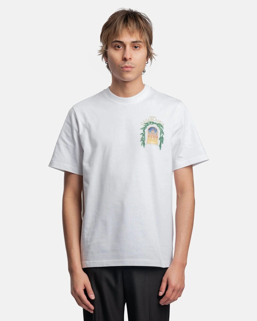 T-Shirts * | Casablanca Avenida T-Shirt In White