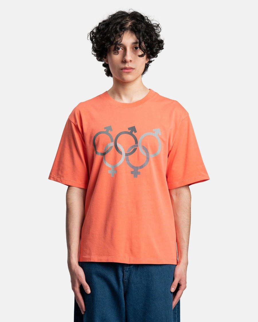 T-Shirts * | Erl Olympic Sex T-Shirt In Peach