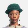 Accessories * | Marni Brushed Wool Check Hat In Gazebo