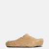 Footwear * | Marni Calf-Hair Sabot In Beige