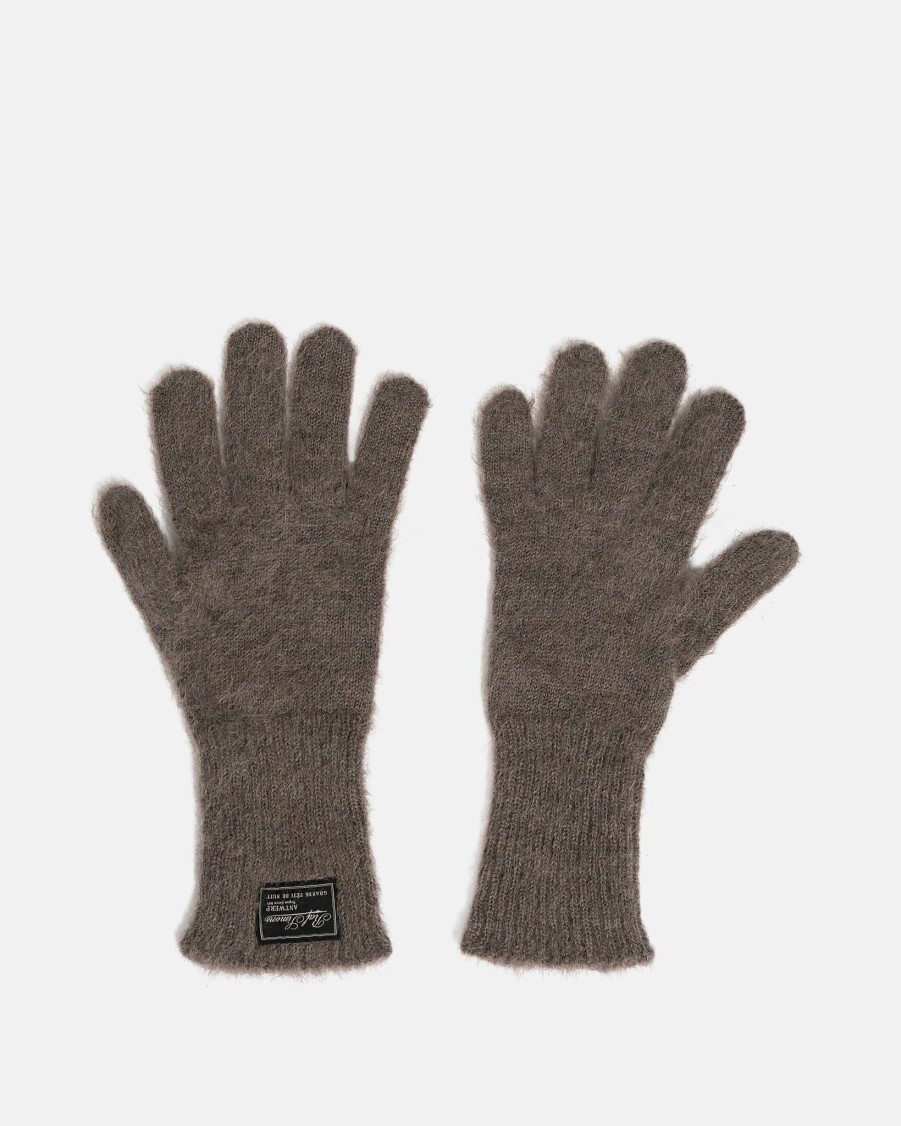 Accessories * | Raf Simons Mohair Gloves In Taupe