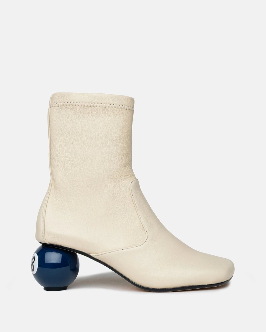 Footwear * | Maison Mihara Yasuhiro Billiard Heel Boots In Beige