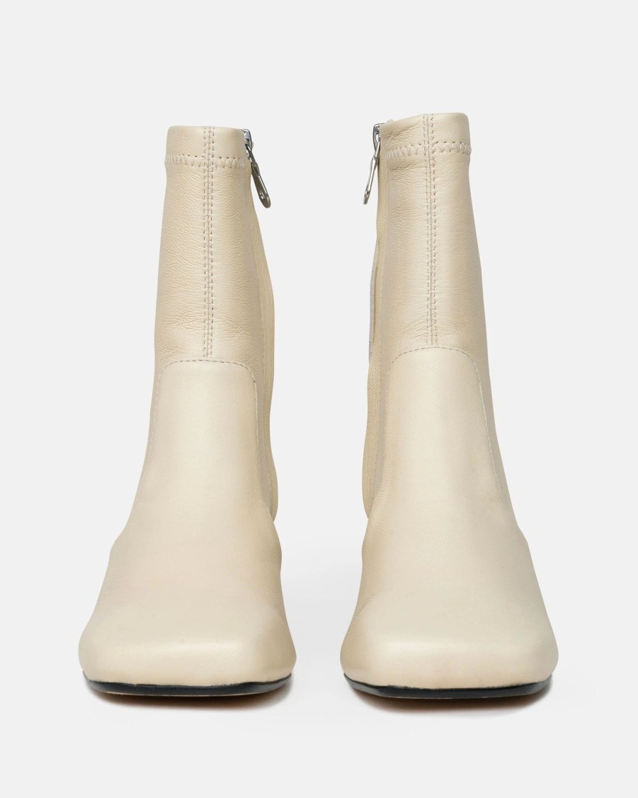 Footwear * | Maison Mihara Yasuhiro Billiard Heel Boots In Beige