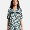 Tops * | Marni Carhartt Wip Flower Print Shirt In Forest Green