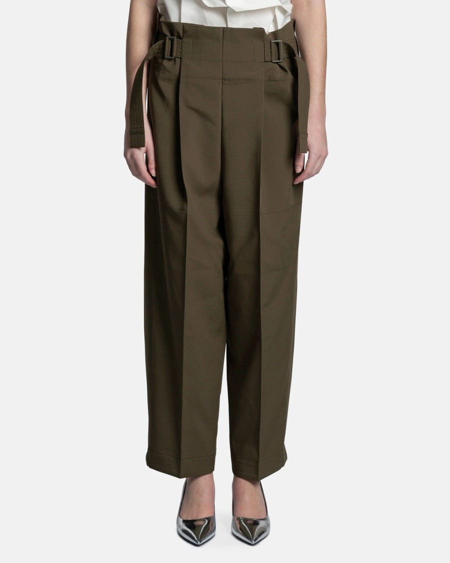 Pants * | 132 5. Issey Miyake Flat Tuck Pants In Khaki