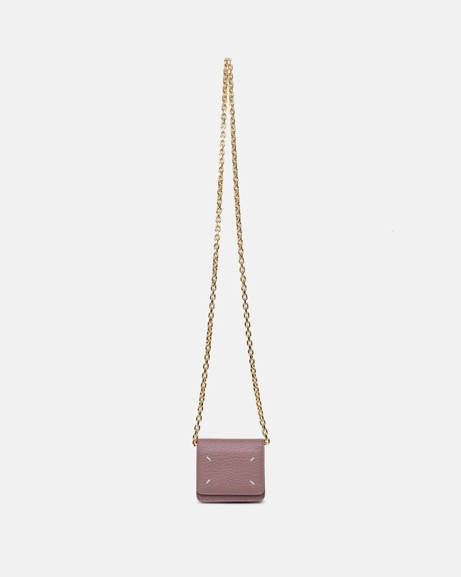 Accessories * | Maison Margiela Small Chain Wallet In Pink