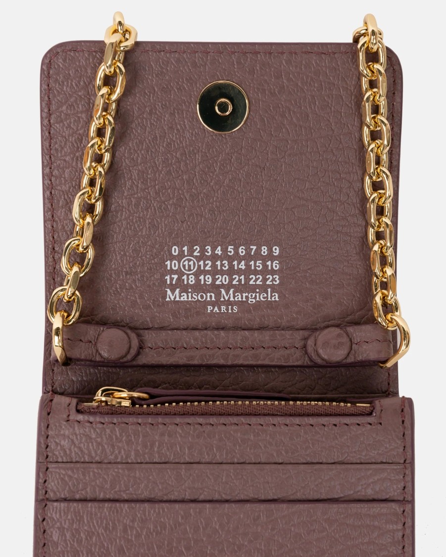 Accessories * | Maison Margiela Small Chain Wallet In Pink