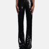 Pants * | Blumarine Knitted Leggings With Sequins In Black