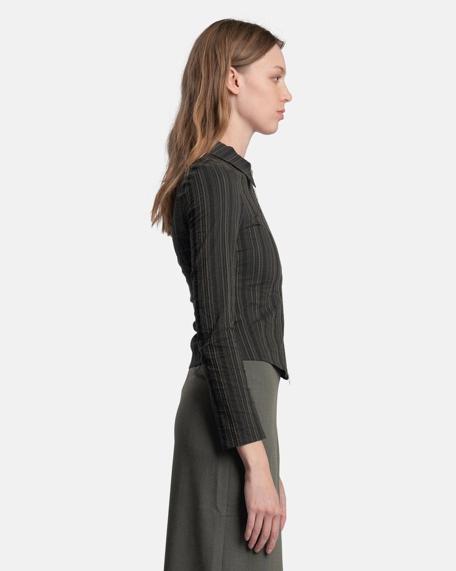 Tops * | Paloma Wool Andorra Zip Shirt In Black